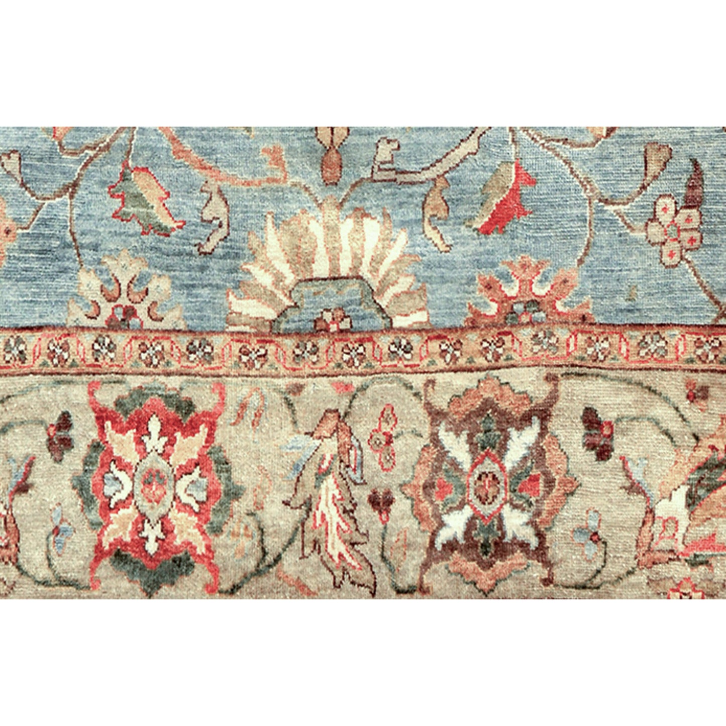 ANTIQUE SULTANABAD CH-7- GREY / IVORY