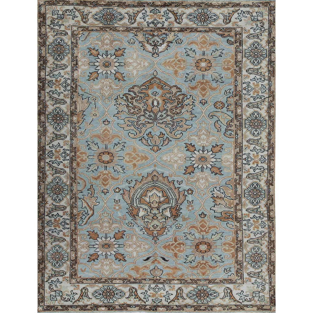 ANTIQUE SULTANABAD KIRMA BLUE / IVORY