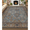 ANTIQUE SULTANABAD KIRMA BLUE / RUST