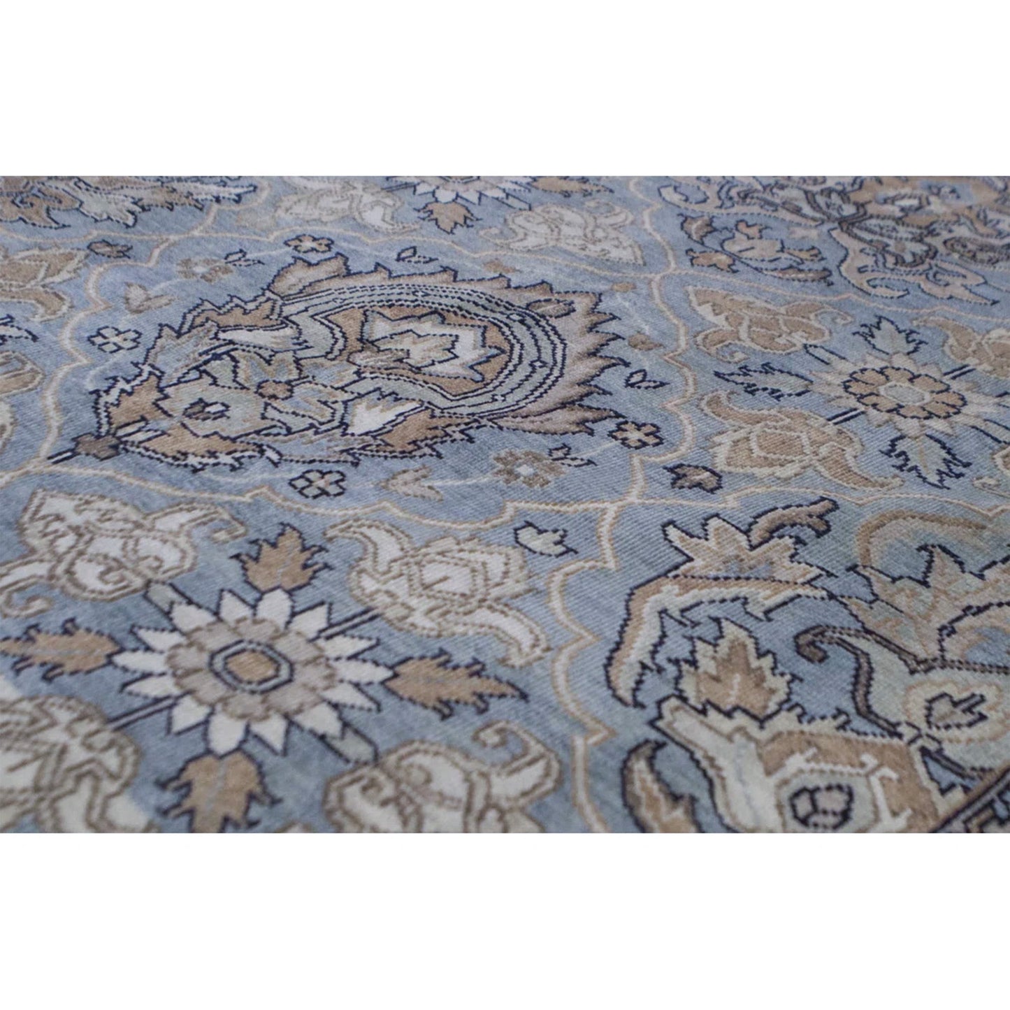 ANTIQUE SULTANABAD KIRMA BLUE / RUST