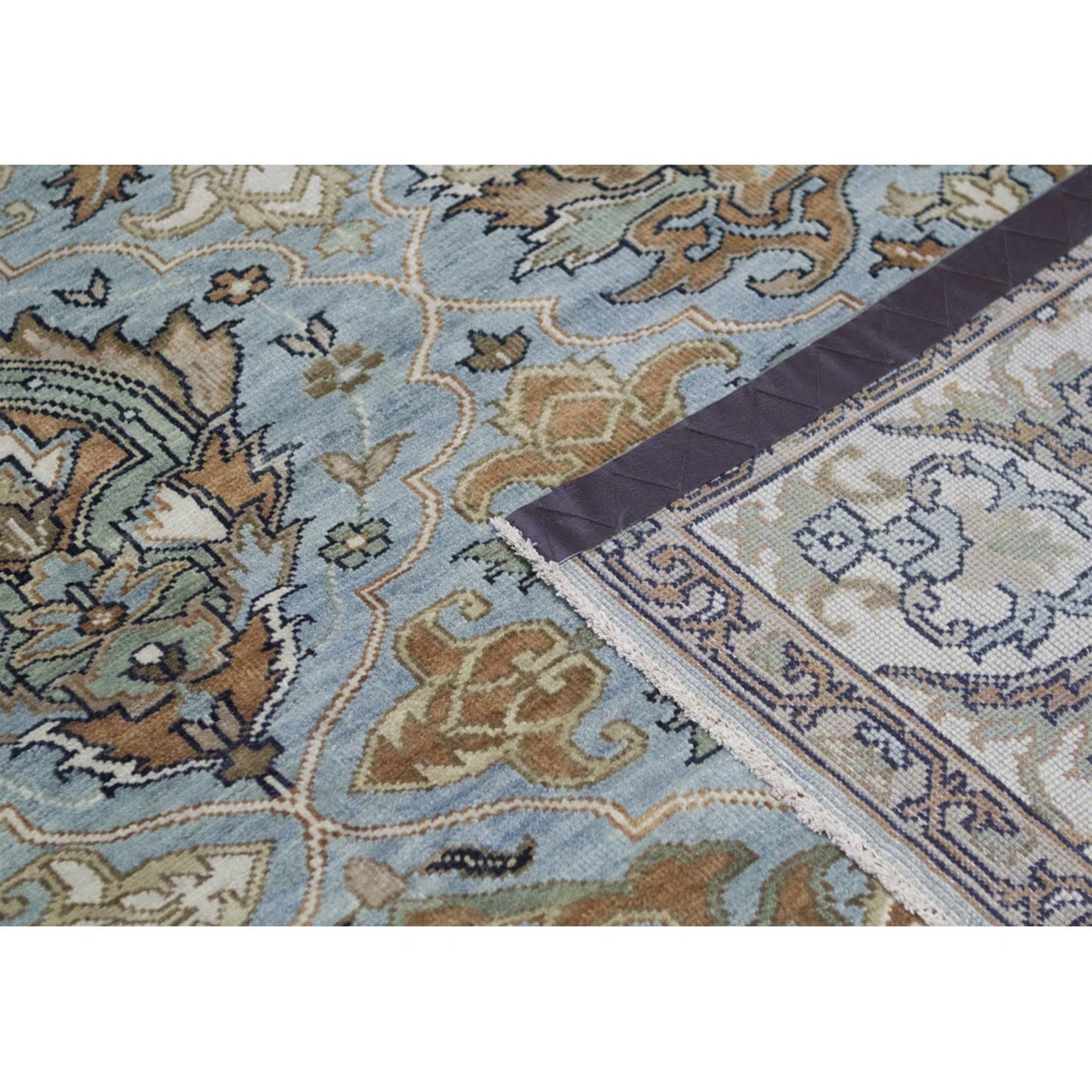 ANTIQUE SULTANABAD KIRMA LIGHT BLUE / IVORY