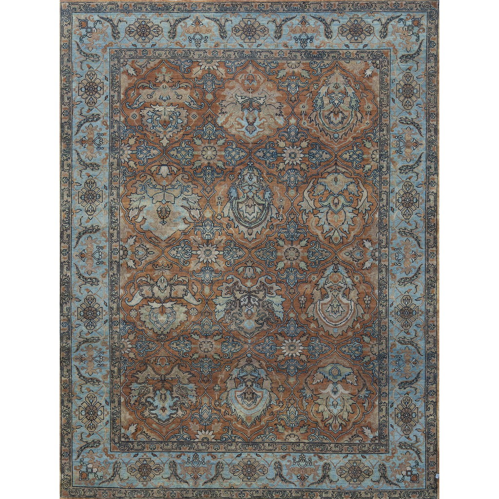 ANTIQUE SULTANABAD KIRMA RUST / BLUE