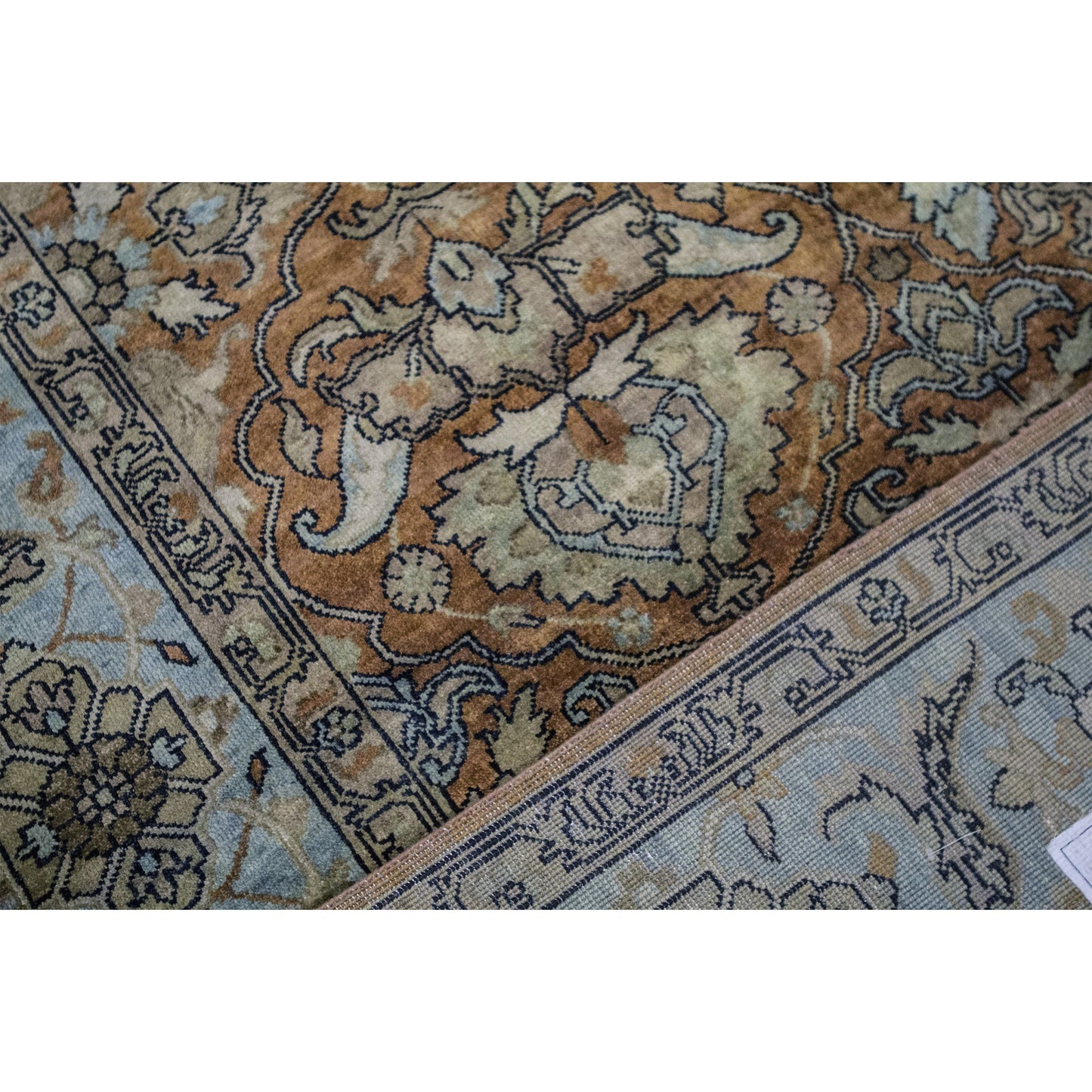 ANTIQUE SULTANABAD KIRMA RUST / BLUE