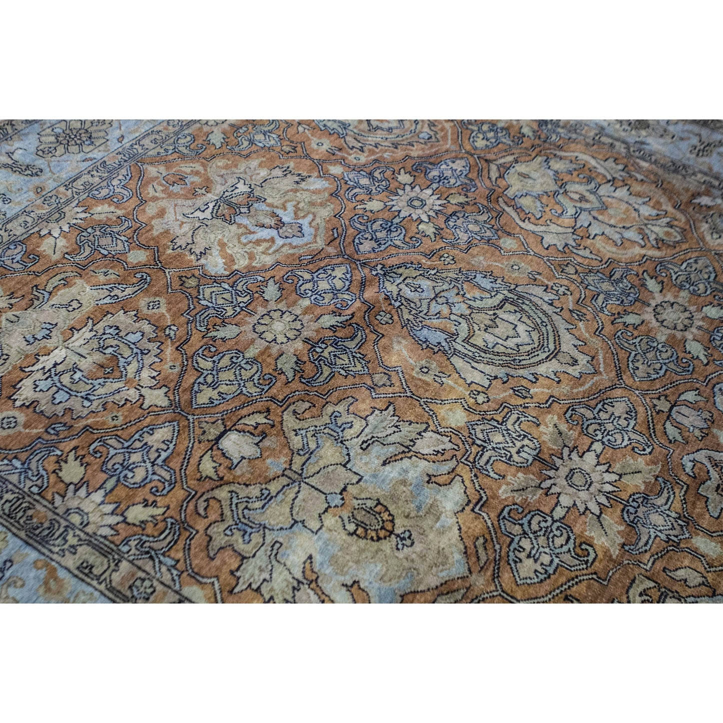 ANTIQUE SULTANABAD KIRMA RUST / BLUE