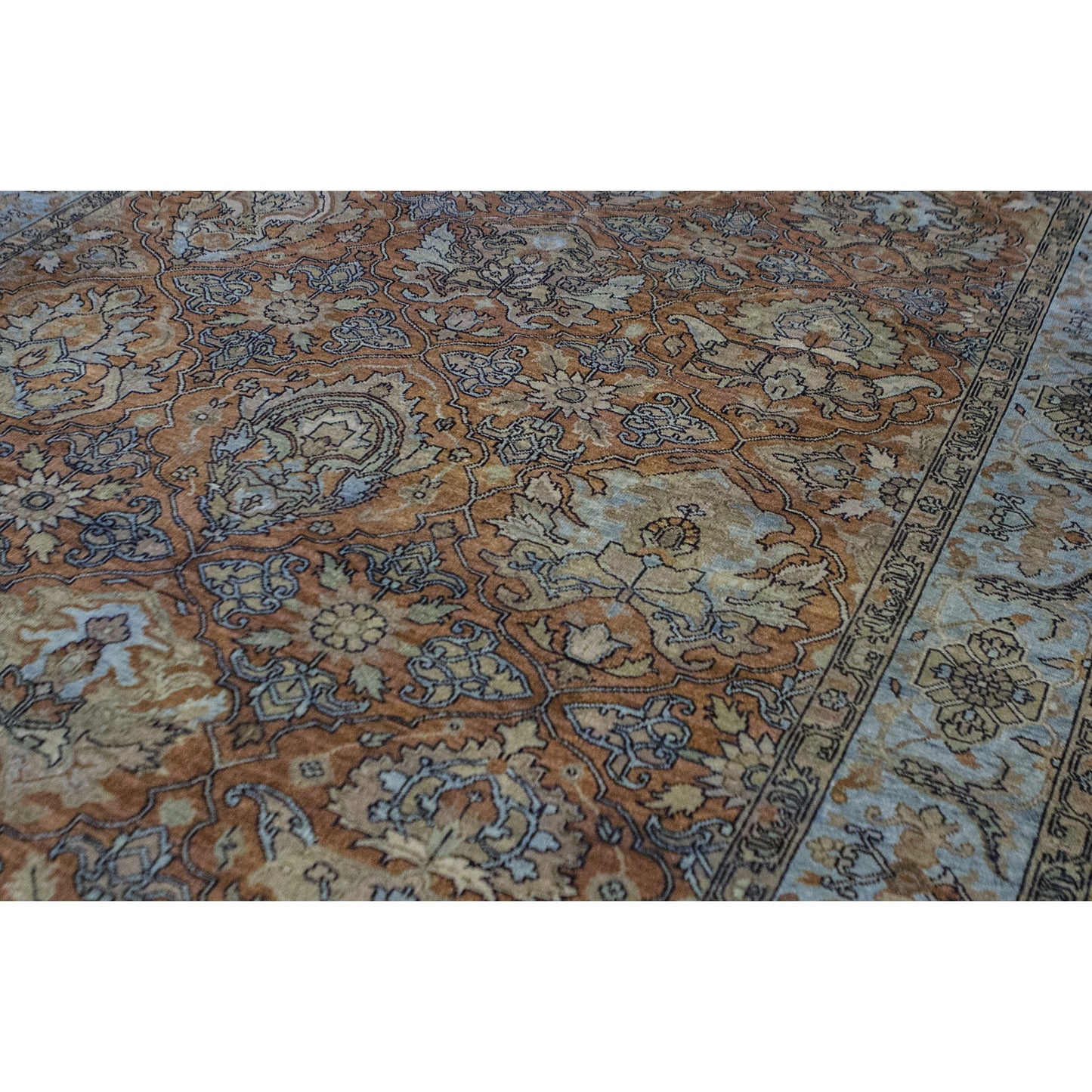 ANTIQUE SULTANABAD KIRMA RUST / BLUE