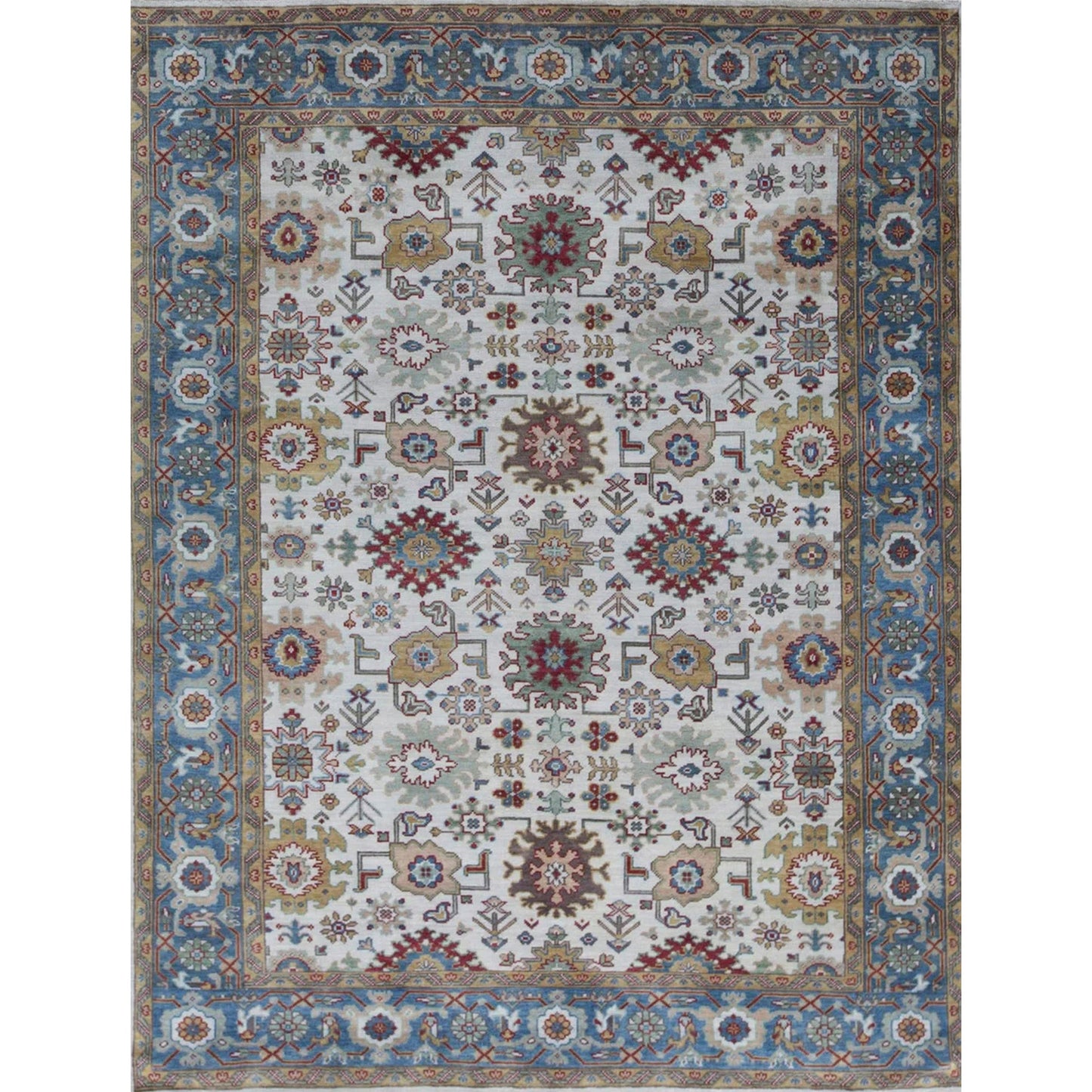 ANTIQUE SULTANABAD MA160 IVORY / BLUE