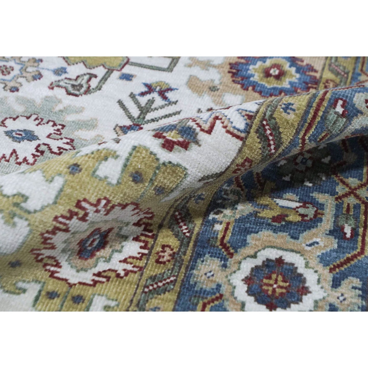ANTIQUE SULTANABAD MA160 IVORY / BLUE