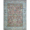 ANTIQUE SULTANABAD MAH15 RUST / LIGHT BLUE