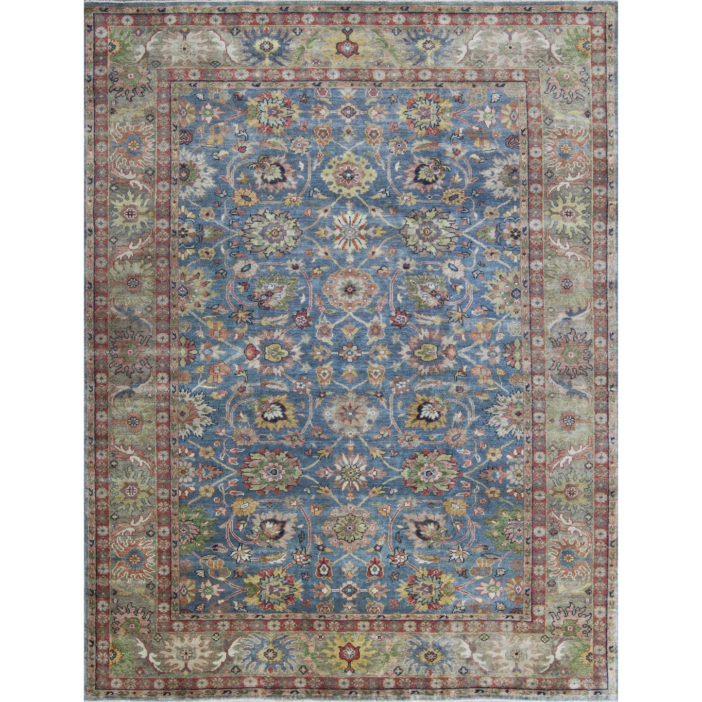 ANTIQUE SULTANABAD MAH20 BLUE / BROWN