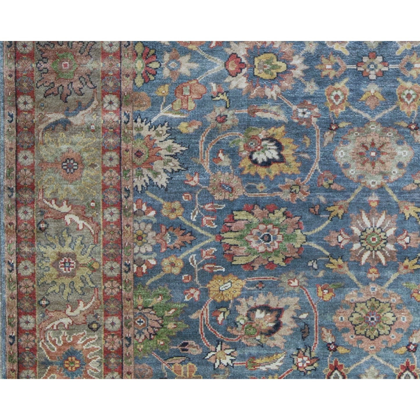 ANTIQUE SULTANABAD MAH20 BLUE / BROWN