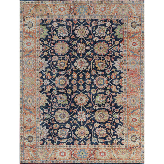 ANTIQUE SULTANABAD MAH20 BLUE / RUST