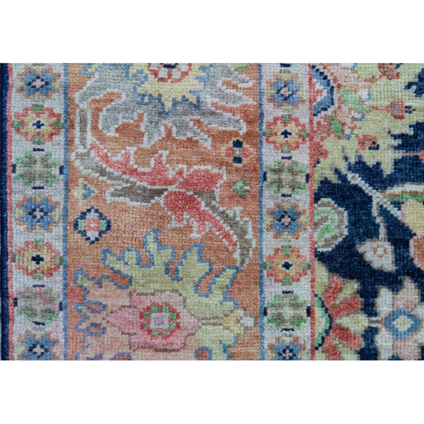 ANTIQUE SULTANABAD MAH20 BLUE / RUST