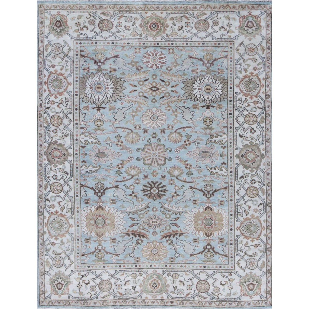 ANTIQUE SULTANABAD MAH25 BLUE / IVORY