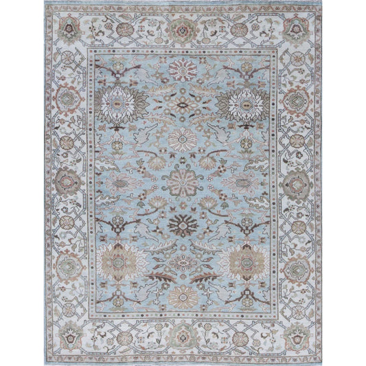 ANTIQUE SULTANABAD MAH25 BLUE / IVORY