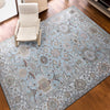 ANTIQUE SULTANABAD MAH25 BLUE / IVORY