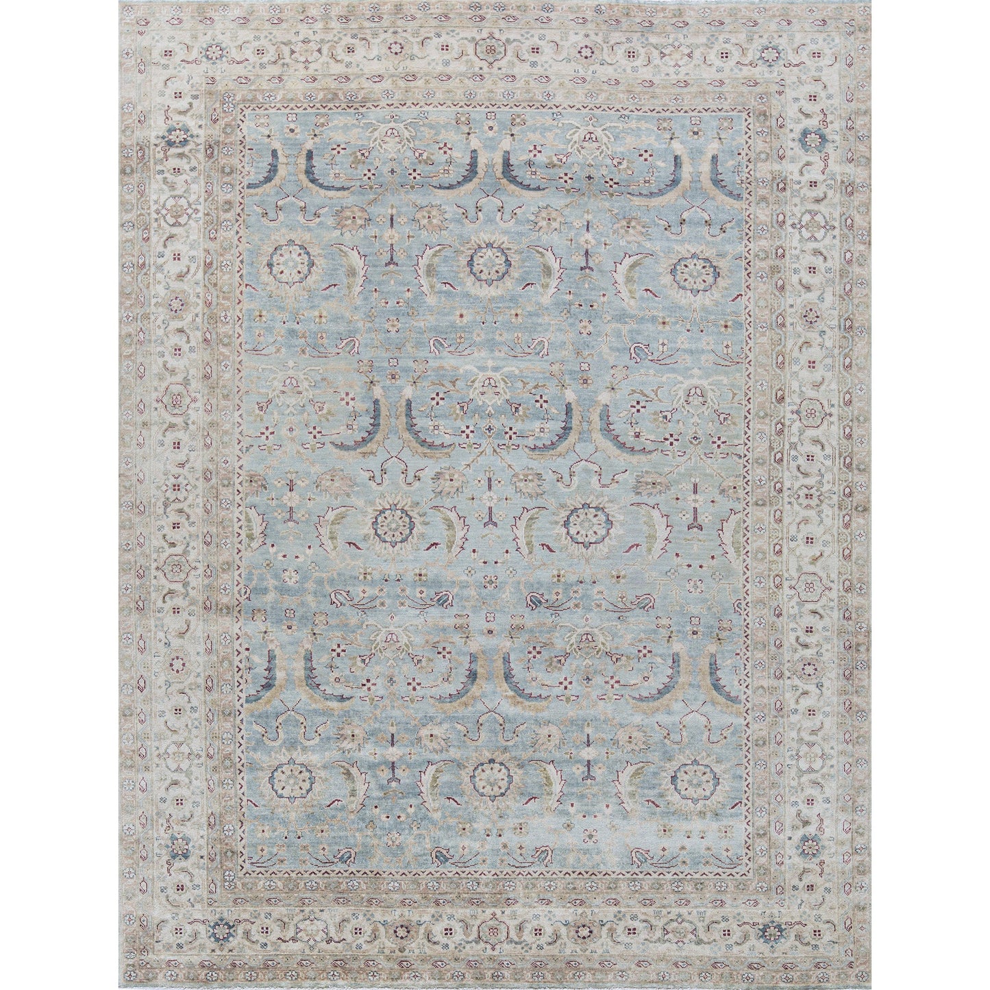 ANTIQUE SULTANABAD MAH26 BLUE / IVORY
