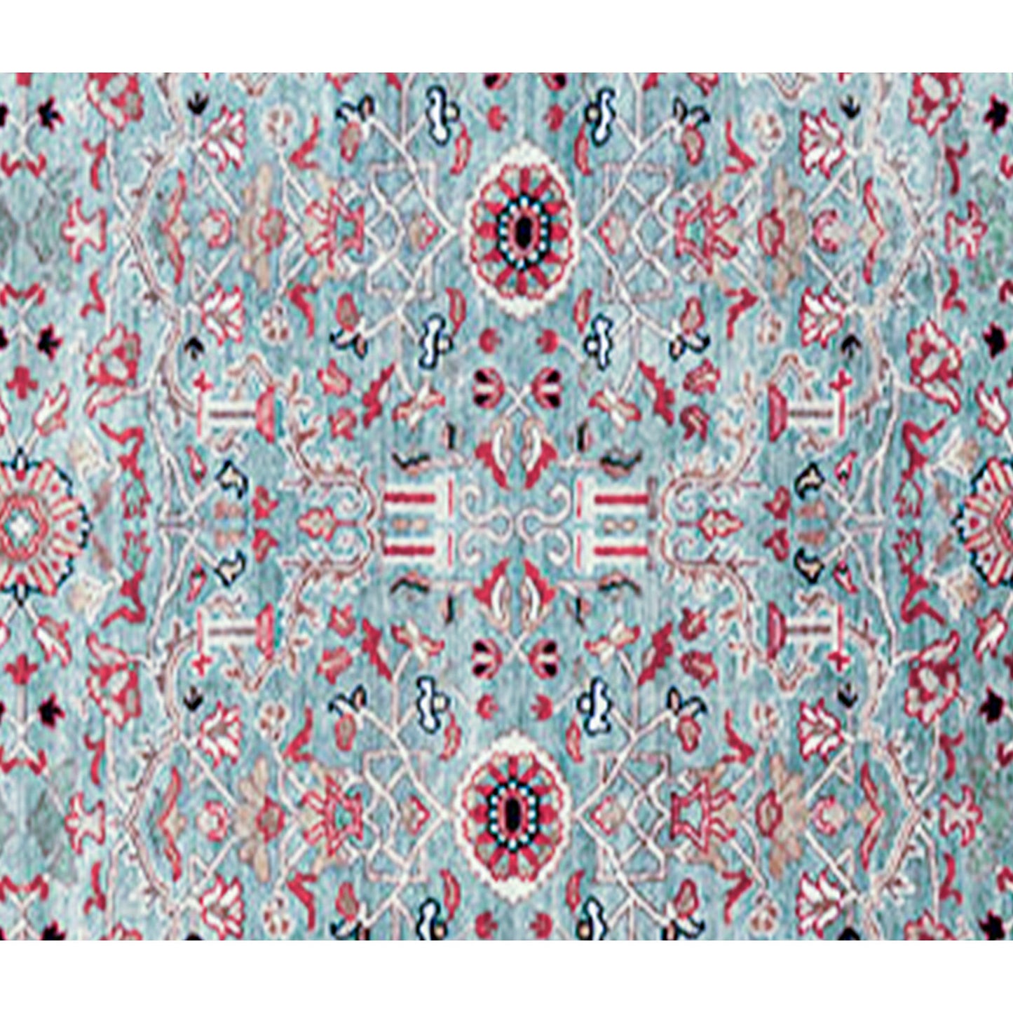 ANTIQUE SULTANABAD MAH29 LIGHT BLUE / IVORY