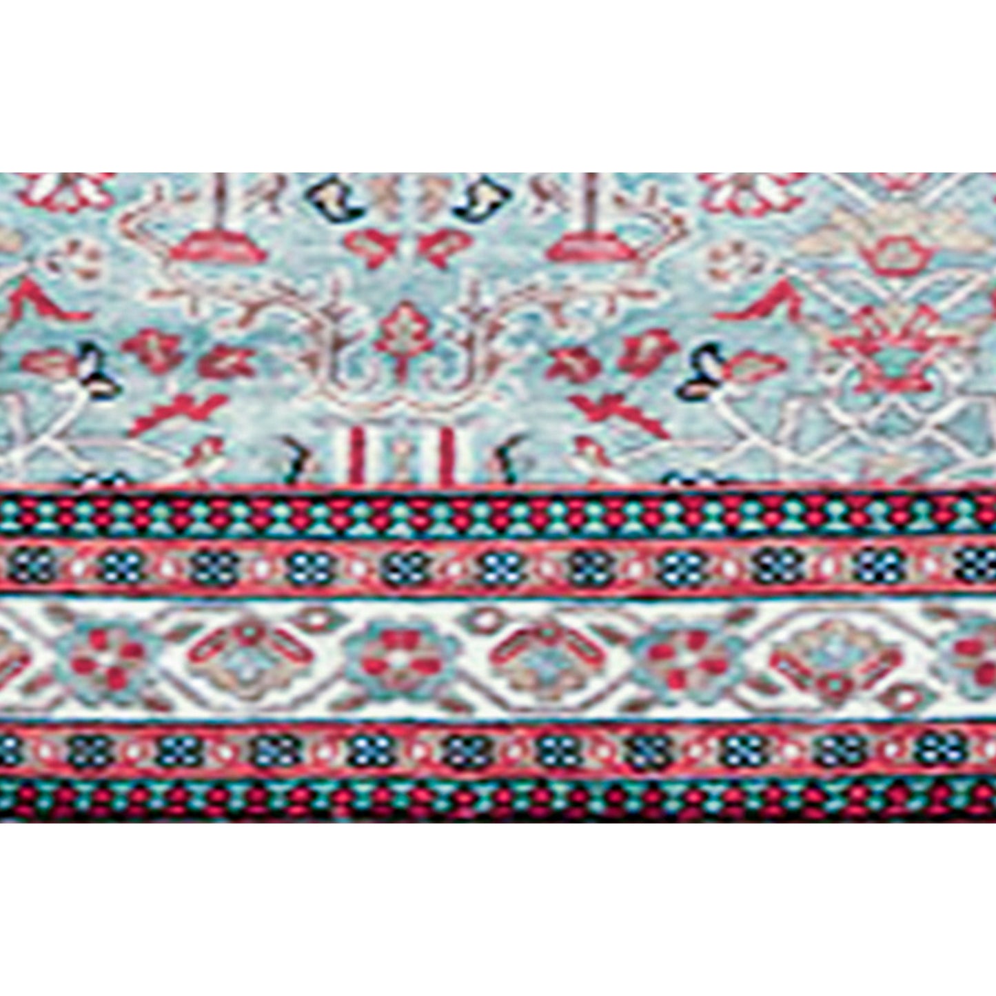 ANTIQUE SULTANABAD MAH29 LIGHT BLUE / IVORY