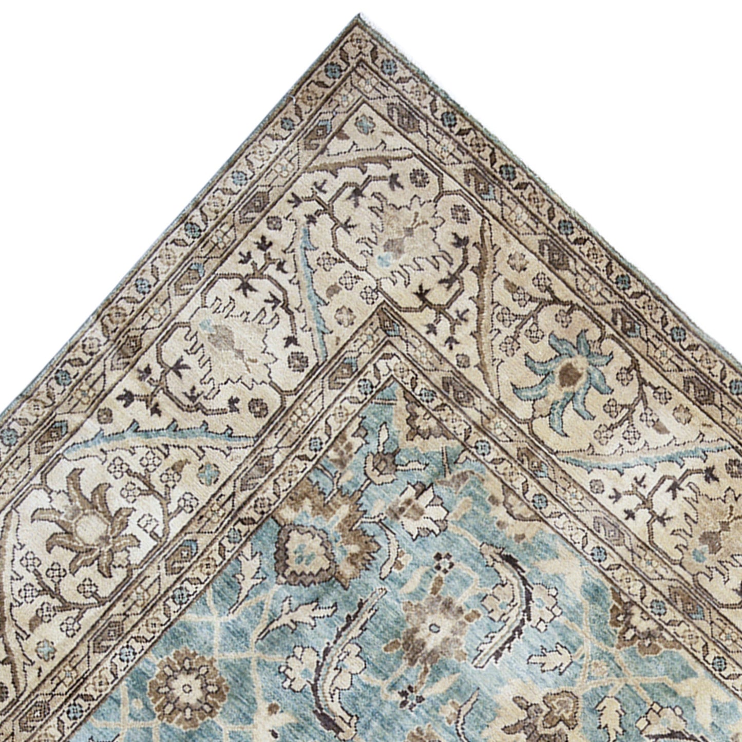 ANTIQUE SULTANABAD MAH34 BLUE / BEIGE