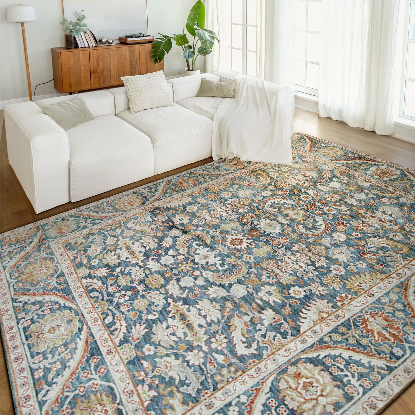 ANTIQUE SULTANABAD MAH35 BLUE / BLUE