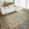 ANTIQUE SULTANABAD MAH35 IVORY / LIGHT GREEN