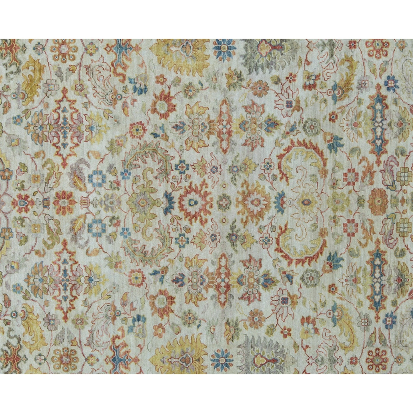ANTIQUE SULTANABAD MAH35 IVORY / LIGHT GREEN