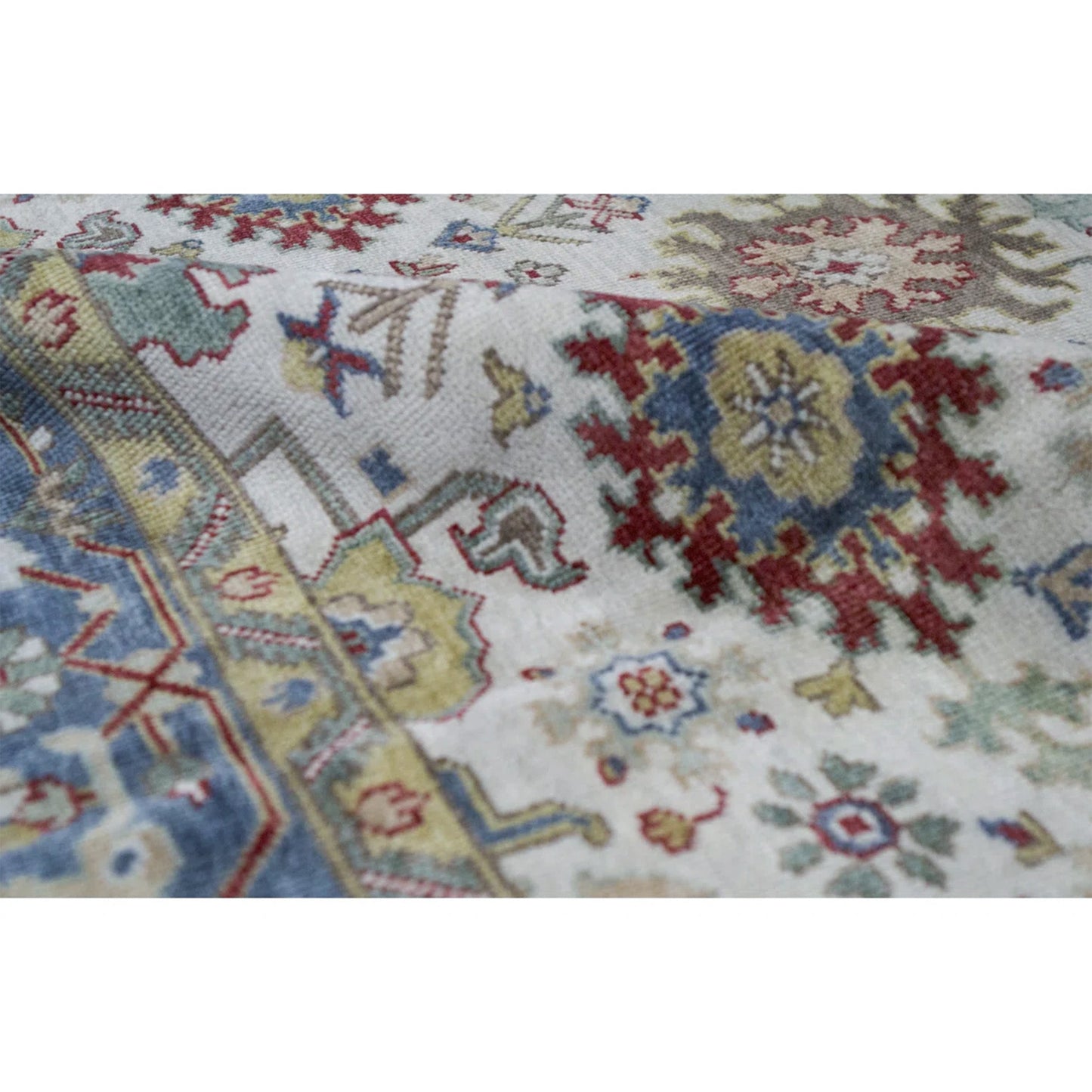 ANTIQUE SULTANABAD MH160 IVORY / BLUE