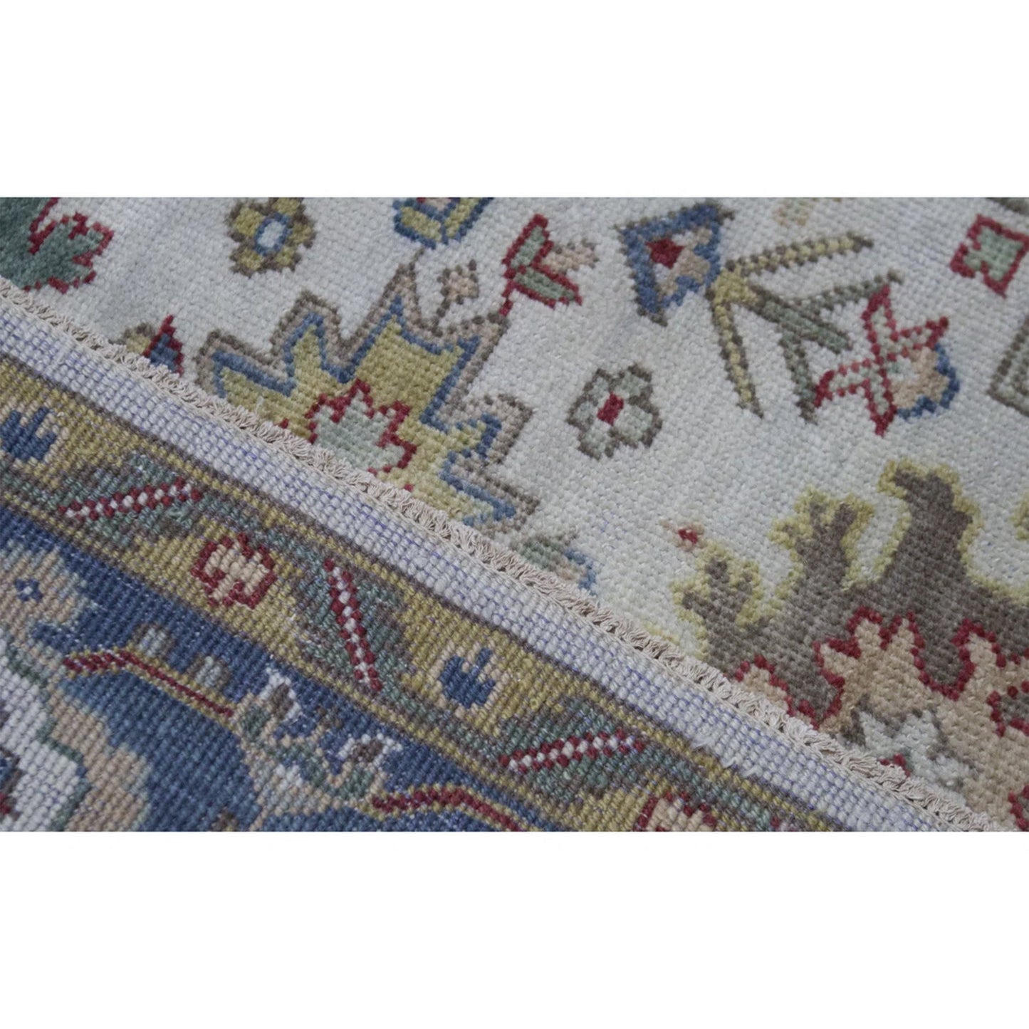 ANTIQUE SULTANABAD MH160 IVORY / BLUE