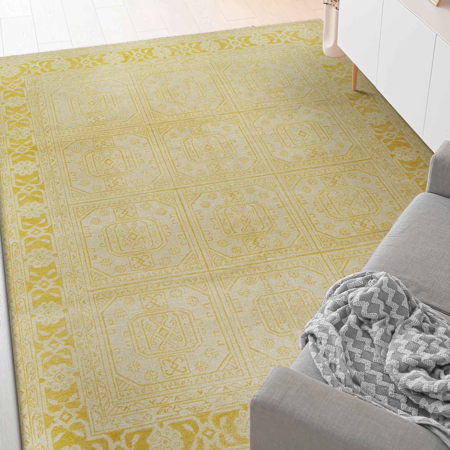 ANTIQUE SULTANABAD S-203 BEIGE / YELLOW