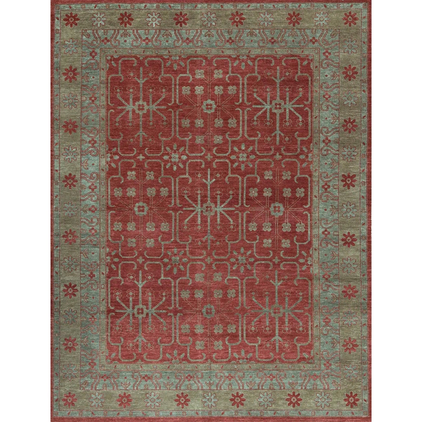 ANTIQUE SULTANABAD S-204 RUST / GOLD