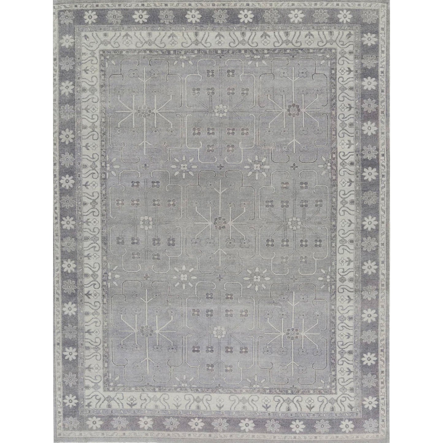 ANTIQUE SULTANABAD S-34- SILVER / GREY