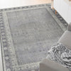 ANTIQUE SULTANABAD S-34- SILVER / GREY