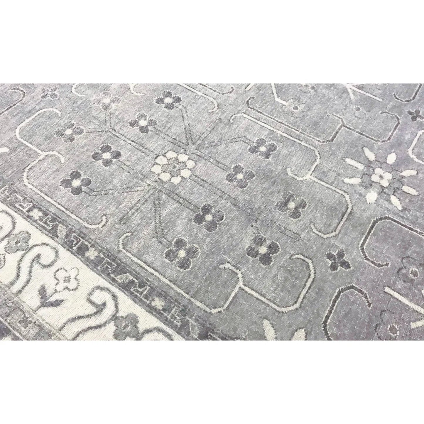 ANTIQUE SULTANABAD S-34- SILVER / GREY