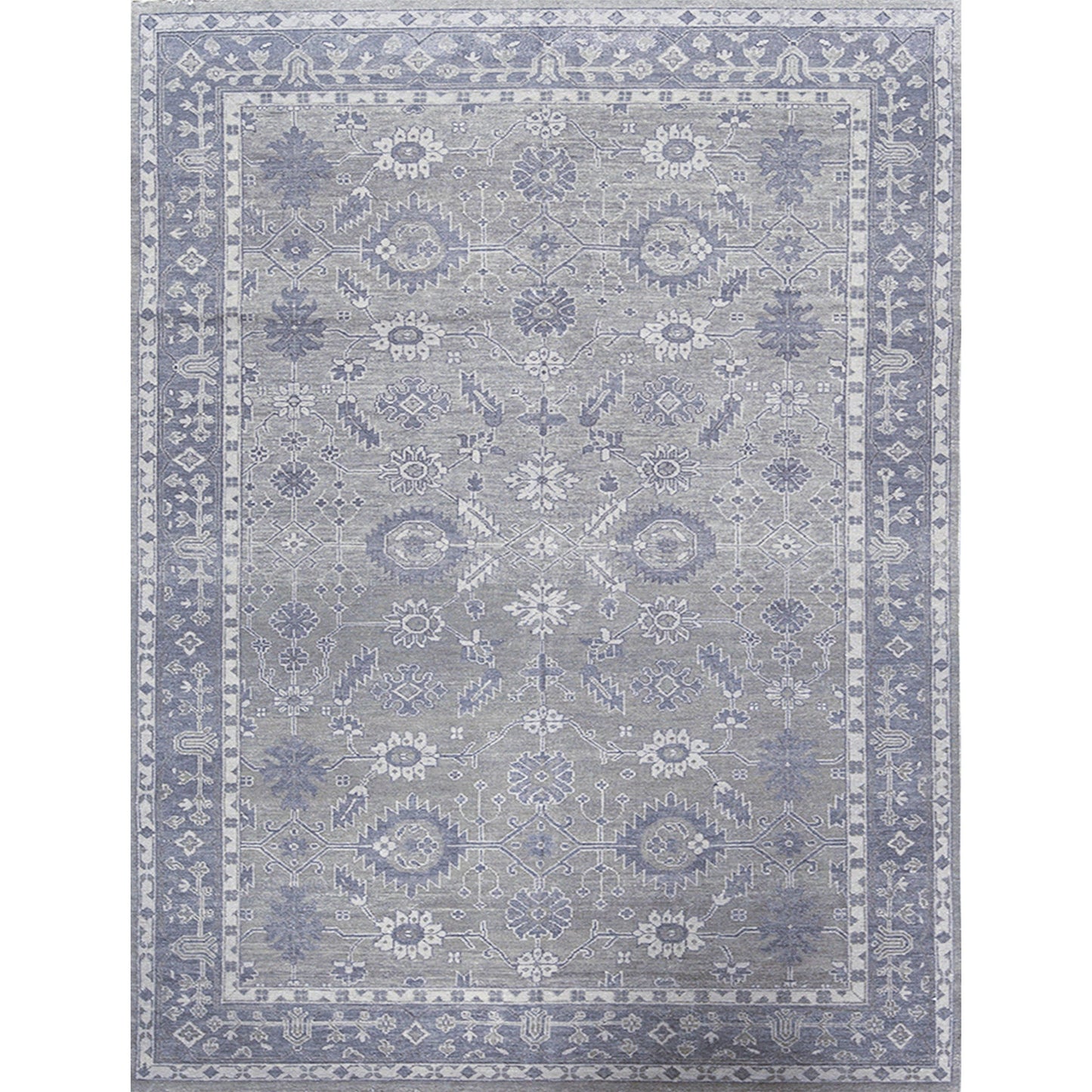 ANTIQUE SULTANABAD S-39- SILVER / BLUE