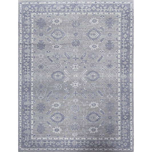 ANTIQUE SULTANABAD S-39- SILVER / BLUE