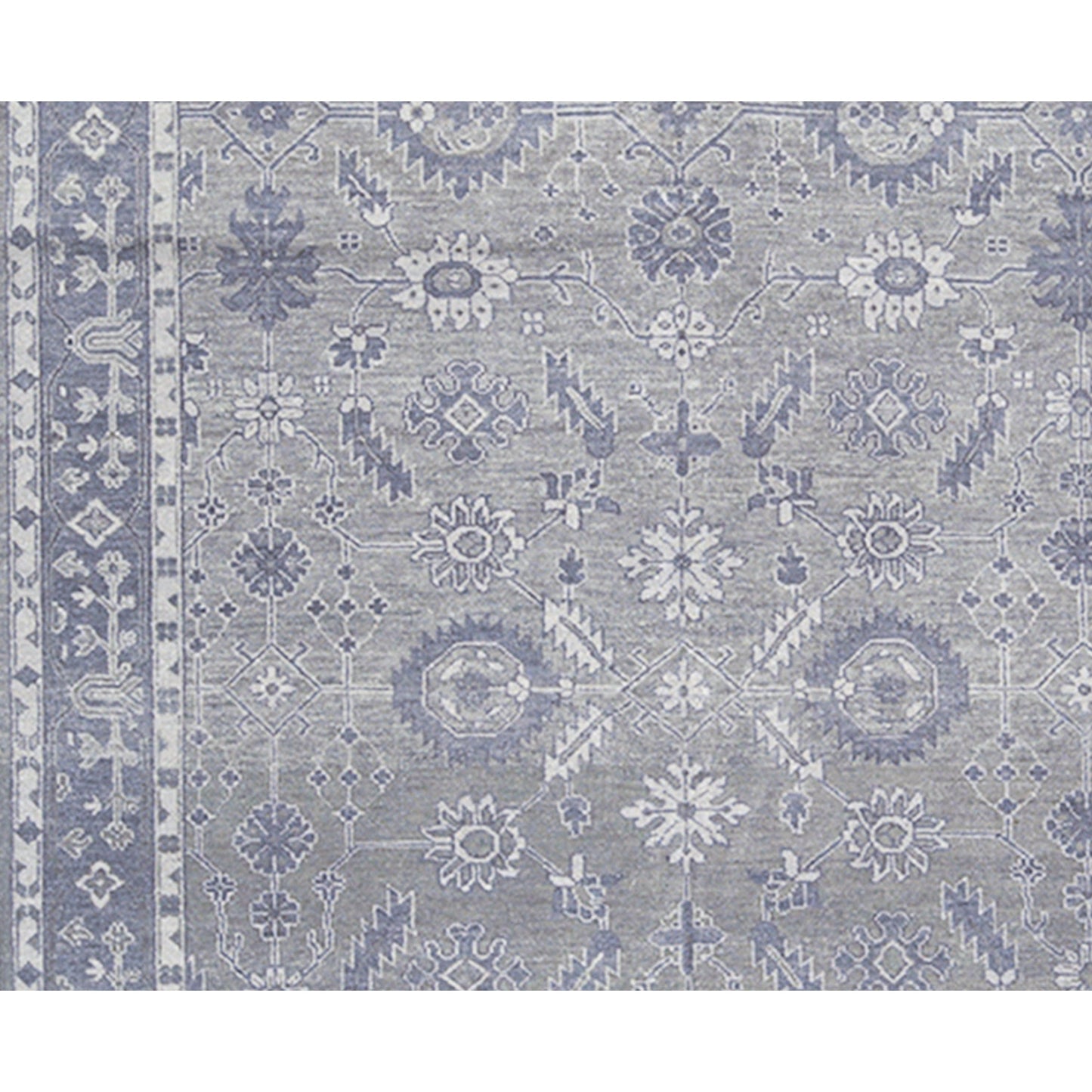 ANTIQUE SULTANABAD S-39- SILVER / BLUE