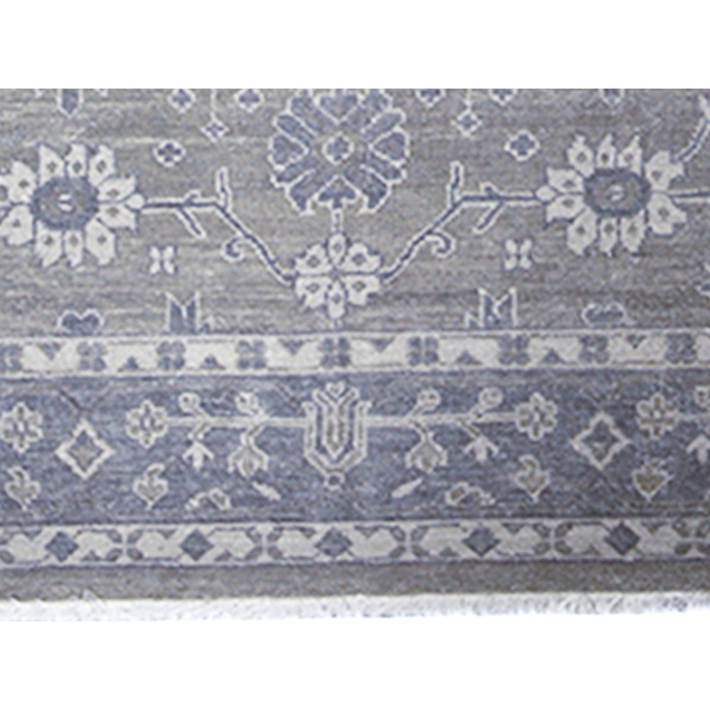 ANTIQUE SULTANABAD S-39- SILVER / BLUE