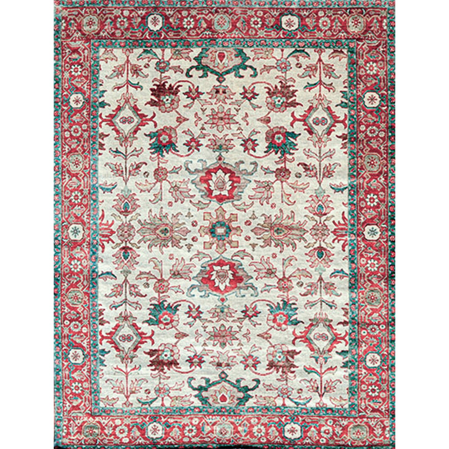 ANTIQUE SULTANABAD SUL-A IVORY / RED