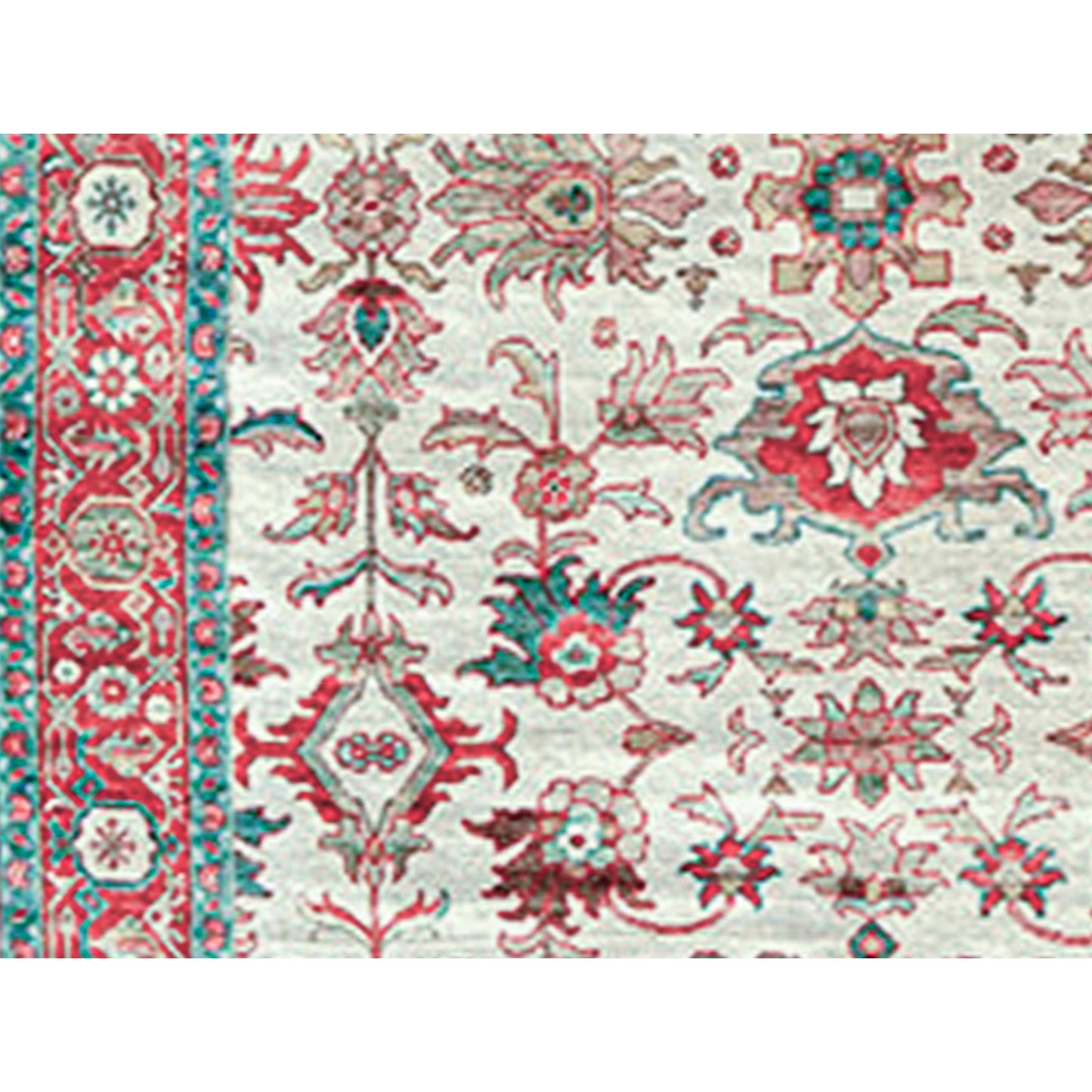 ANTIQUE SULTANABAD SUL-A IVORY / RED