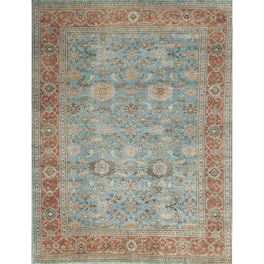 ANTIQUE SULTANABAD SUL25 BLUE / RUST