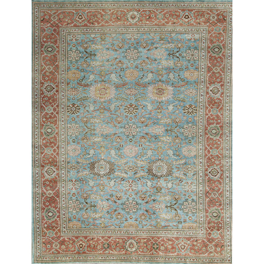ANTIQUE SULTANABAD SUL25 BLUE / RUST