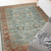 ANTIQUE SULTANABAD SUL25 BLUE / RUST