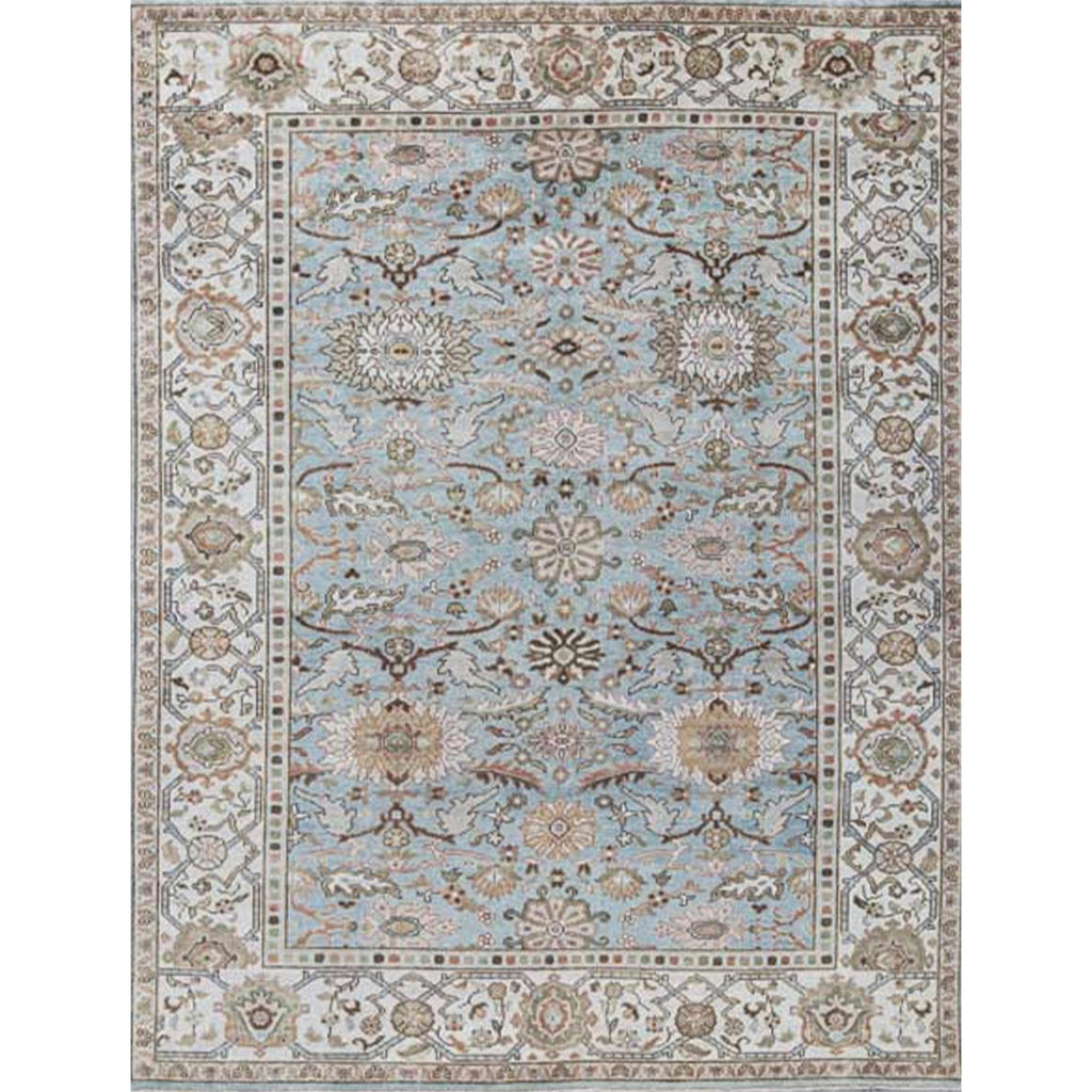 ANTIQUE SULTANABAD SUL25 LIGHT BLUE / IVORY
