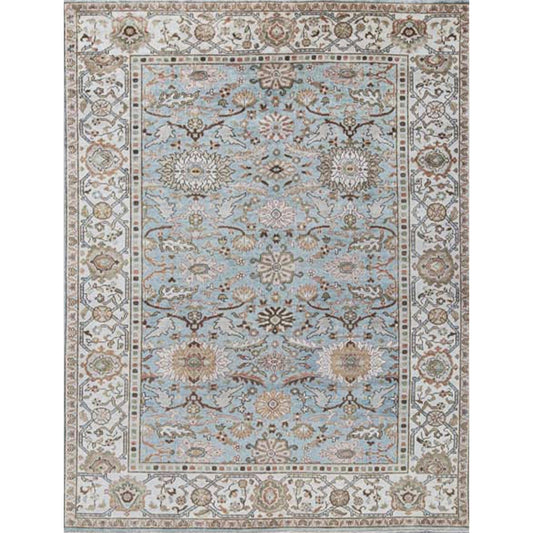 ANTIQUE SULTANABAD SUL25 LIGHT BLUE / IVORY