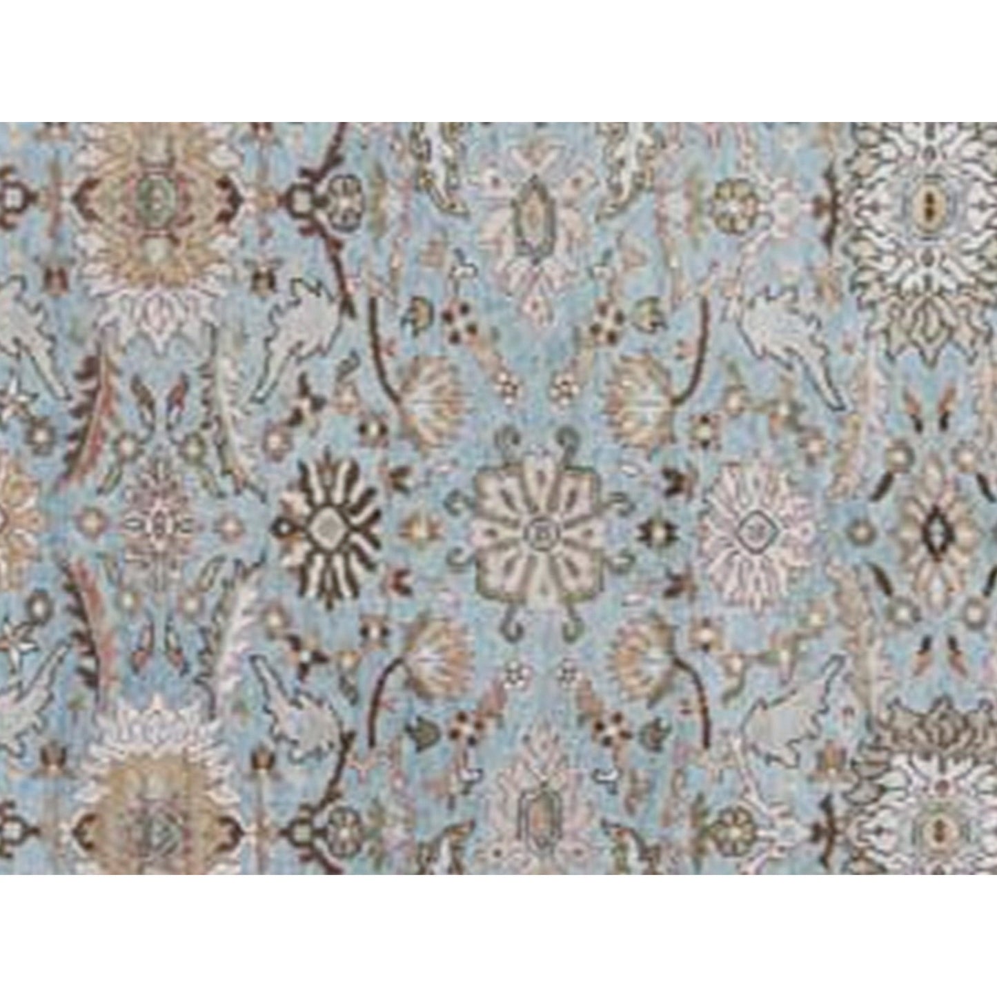 ANTIQUE SULTANABAD SUL25 LIGHT BLUE / IVORY