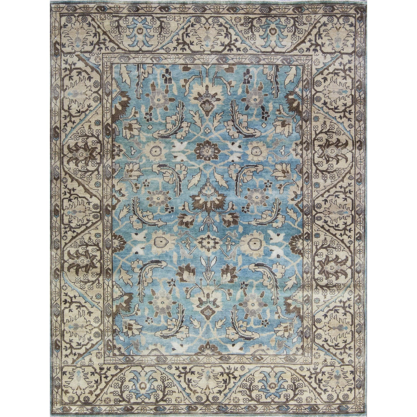 ANTIQUE SULTANABAD SUL34 BLUE / BEIGE