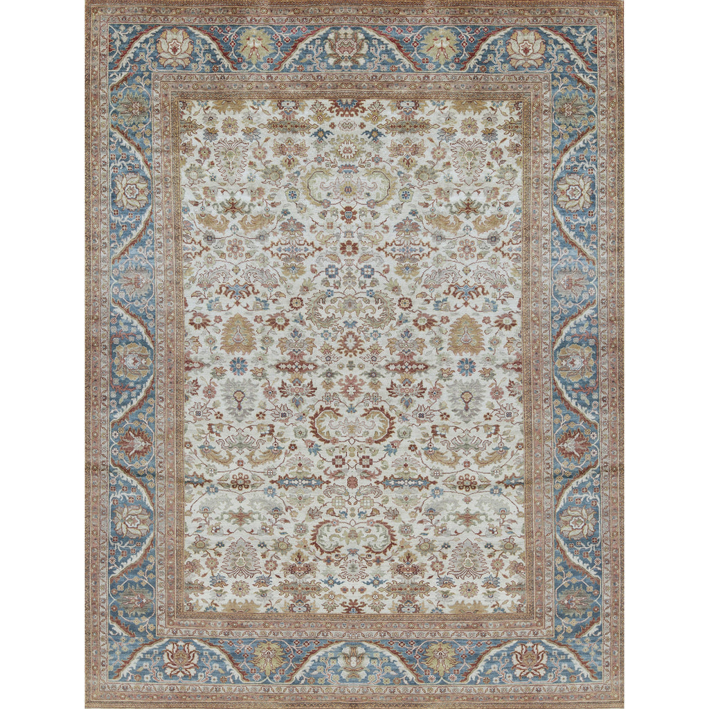 ANTIQUE SULTANABAD SUL35 IVORY / LIGHT BLUE