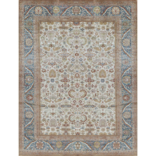 ANTIQUE SULTANABAD SUL35 IVORY / LIGHT BLUE