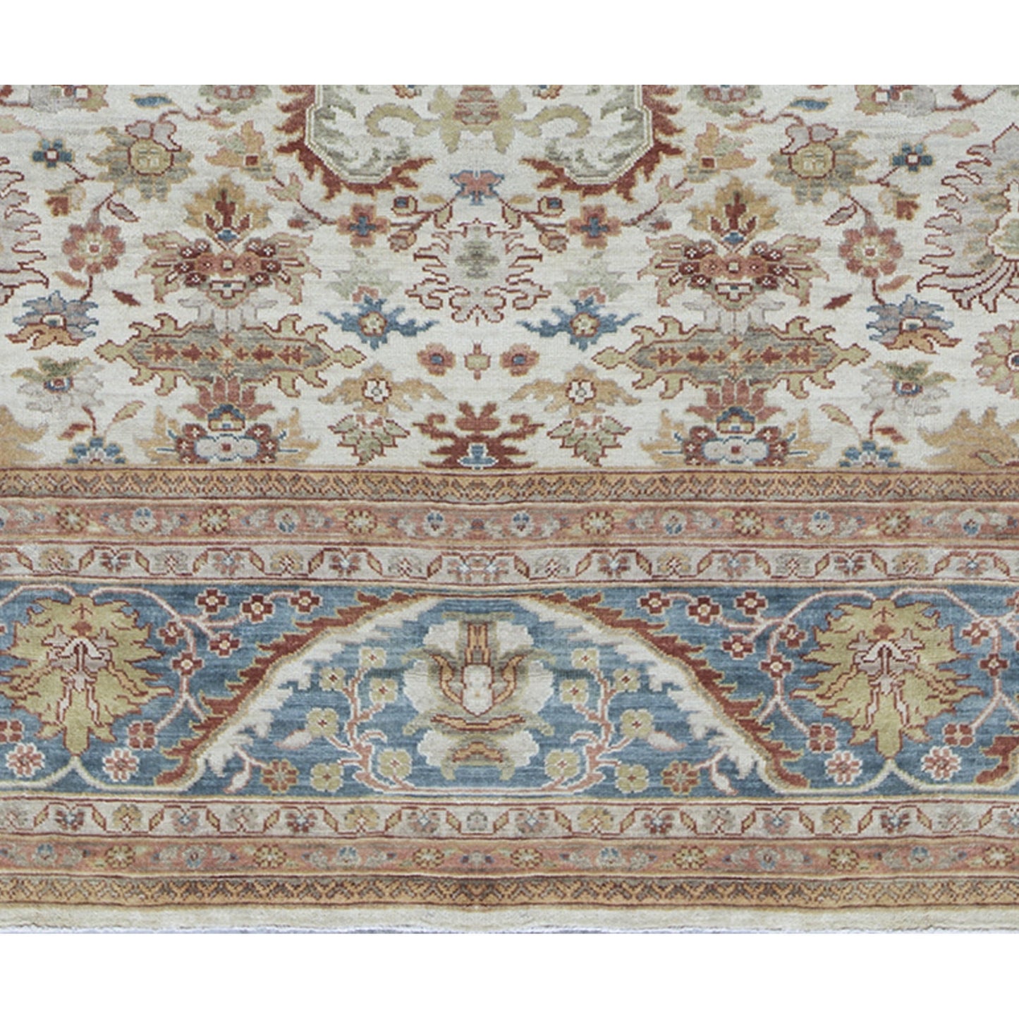 ANTIQUE SULTANABAD SUL35 IVORY / LIGHT BLUE