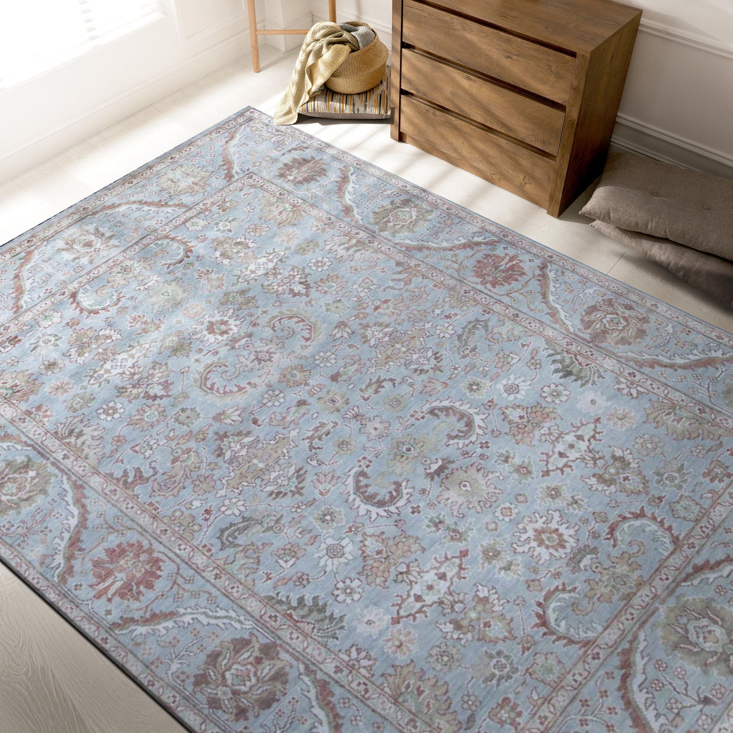ANTIQUE SULTANABAD SUL35 LIGHT BLUE / LIGHT BLUE